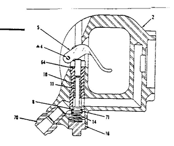 Part Location Diagram of A043627 Chicago Pneumatic Val Case Dowel